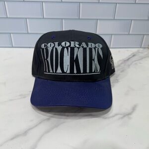 Vintage 90s Sports Specialties MLB Baseball Colorado Rockies Rare Hat Adult